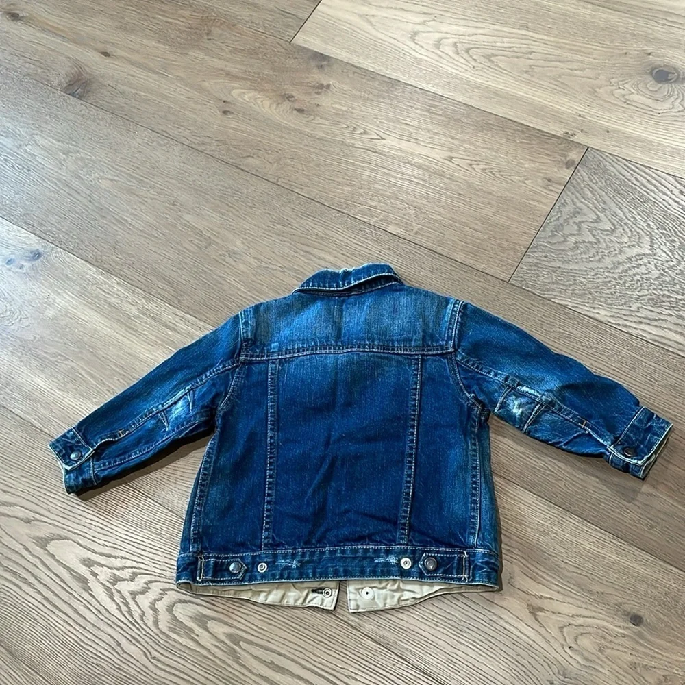Vintage Baby Gap Classic Denim Jacket Distressed Size Toddler 4 Years